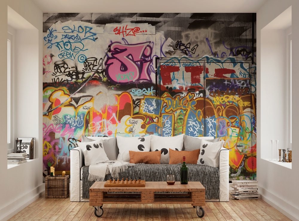 Graffiti trong thiết kế nội thất gia đình trẻ