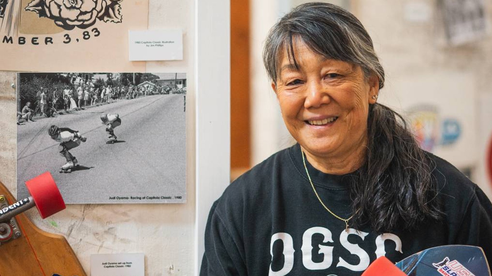 Ở tuổi 64, người phụ nữ tập luyện Slalom Skateboard thi đấu Thế vận hội thế giới!