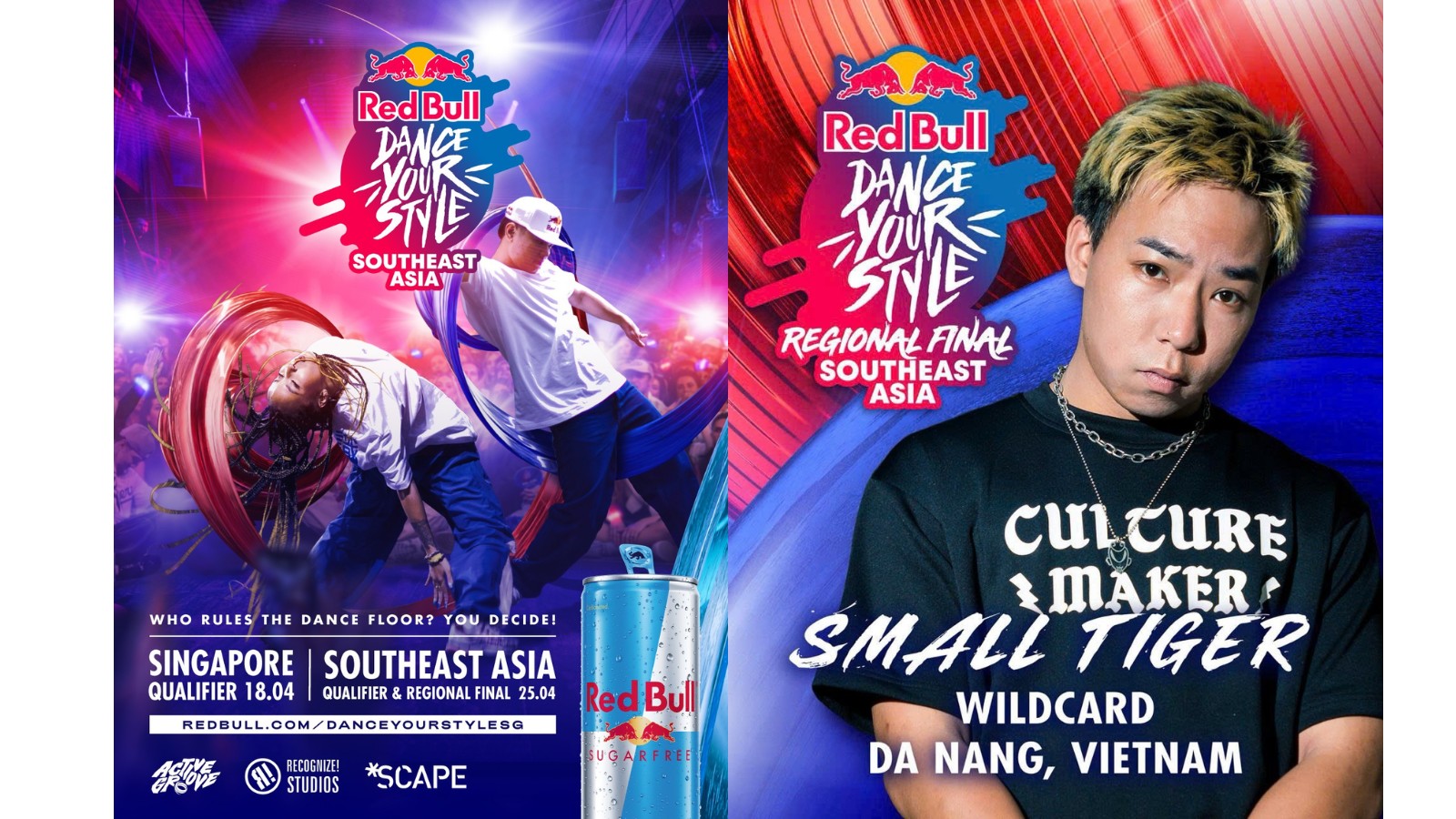 PUSW và Recognize! Studios đồng hành cùng dancer Small Tiger tại Red Bull Dance Your Style Đông Nam Á