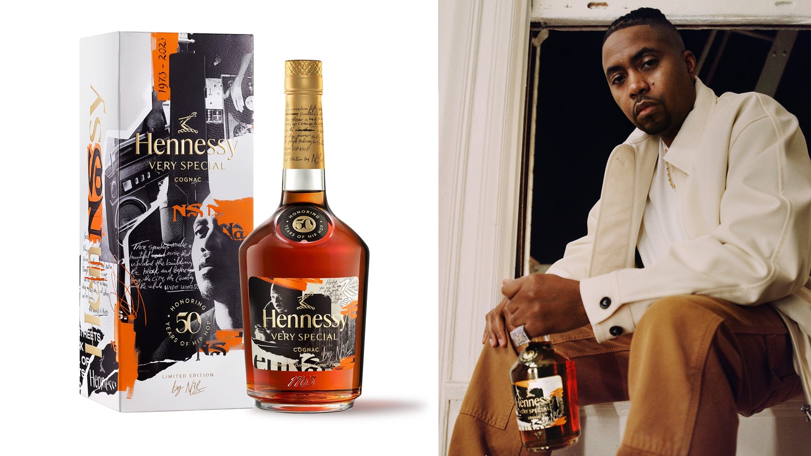 Rapper Nas ra mắt phiên bản giới hạn rượu Hennessy kỷ niệm 50 năm Hip Hop