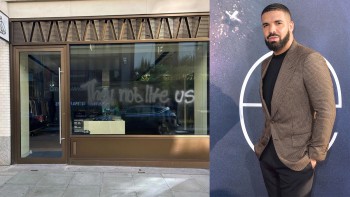 Cửa hàng OVO của Drake bị vẽ bậy với dòng chữ “They Not Like Us”