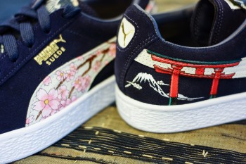 Dựng tranh Ukiyo-E trên giày Puma, sẽ thật tuyệt nếu một ngày tranh Đông Hồ có được điều tương tự