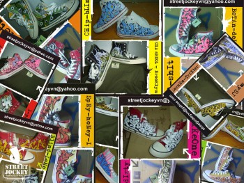 15 năm trước, đã có 10 đôi giày Converse được một nhóm Graffiti nổi tiếng Hà Nội "Custom" lại như thế này