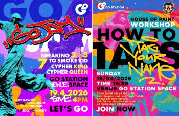 Tự mình trải nghiệm các hoạt động nghệ thuật đường phố tại Go Station Space!